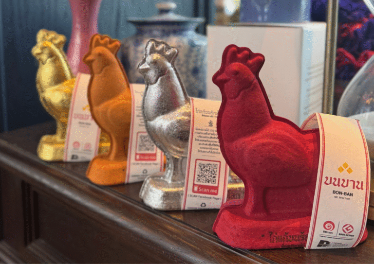 บนบาน ไก่แก้บน กระดาษรักษ์โลก - the gallery